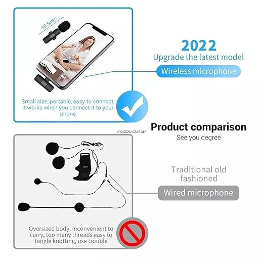 VoiceSync K8™ Wireless Collar Lavalier Microphone