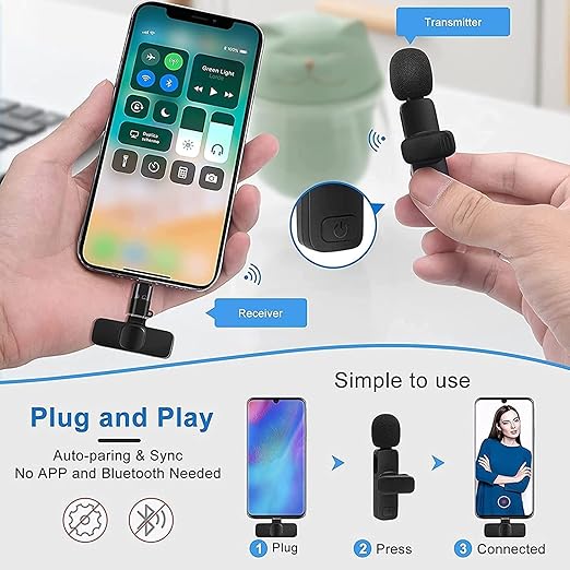 VoiceSync K8™ Wireless Collar Lavalier Microphone