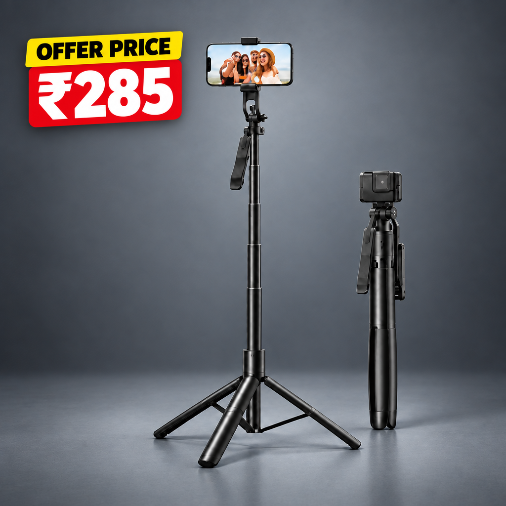 Selfie stick-tripod ₹285