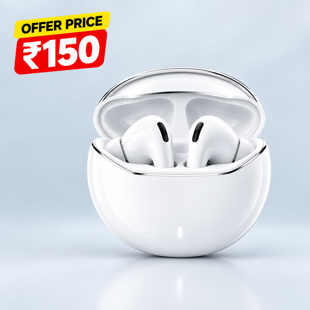 Unbranded white earbuds ₹150