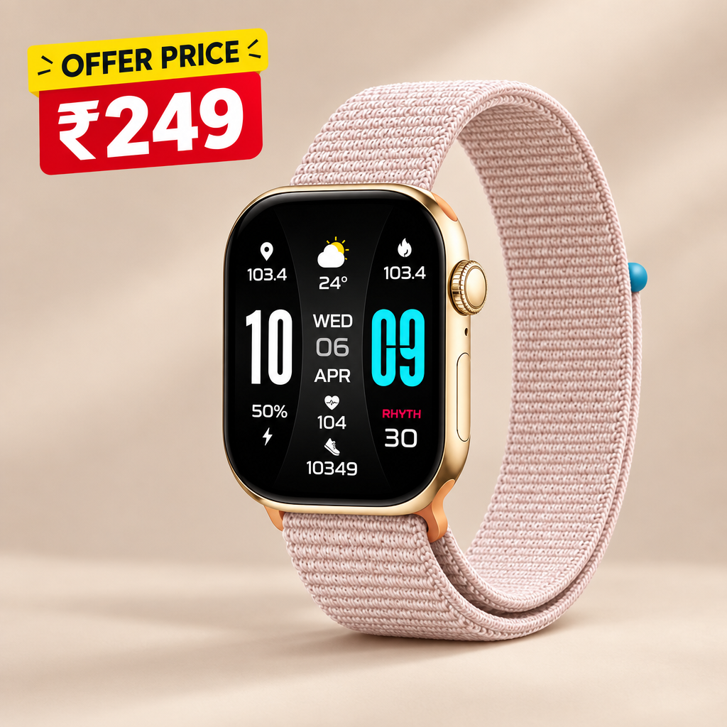 Woven-band watch ₹249